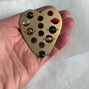 🟨Rare Fendi Heart Gold Pendant, Italian Master Jeweler, Delfina Delettrez Fendi